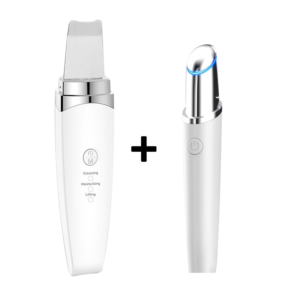 Ultrasonic skin scrubber.