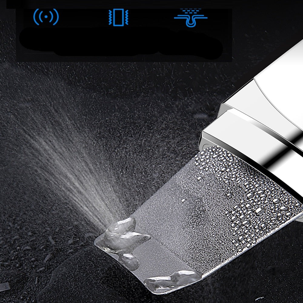 Ultrasonic skin scrubber.