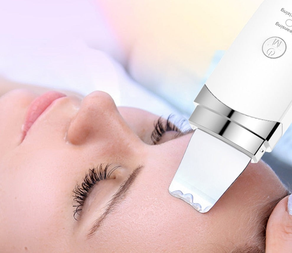 Ultrasonic skin scrubber.