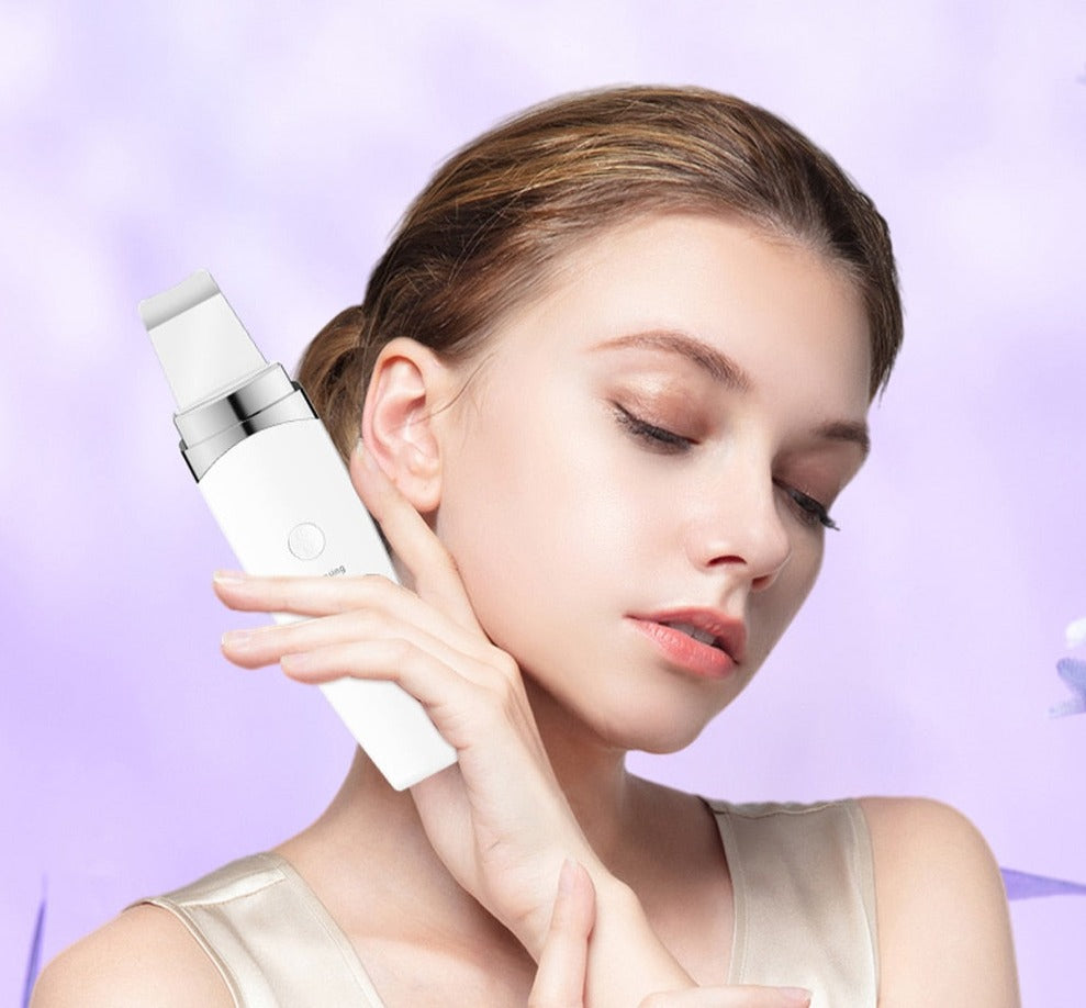 Ultrasonic skin scrubber.